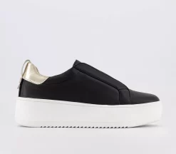 OFFICE For Keeps Slip On Trainers Black - Flat Shoes for Women
