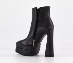 OFFICE Albertina Double Stack Pointed Ankle Boots Black - Women's Ankle Boots -BICICLETAS Ventas 4907400000 dt2