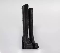 OFFICE Kamala Over The Knee Platform Boots Black - Knee High Boots -BICICLETAS Ventas 4909100000 pr1