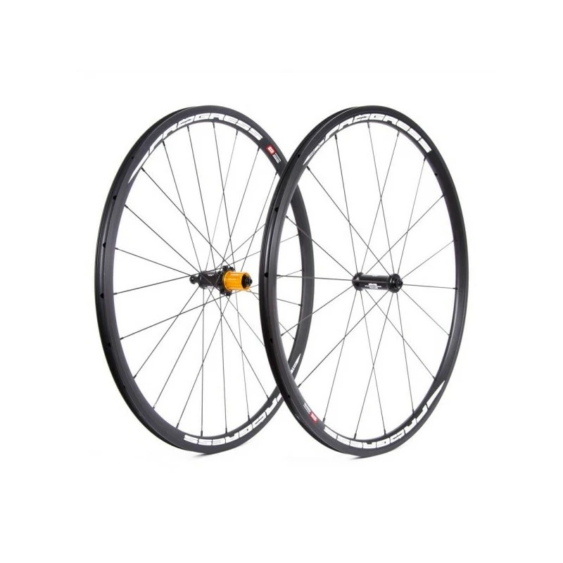 RUEDAS PROGRESS PHANTOM SHIMANO NEGRO/BLANCO 2 RUEDAS PROGRESS PHANTOM SHIMANO NEGRO/BLANCO - Imagen 2