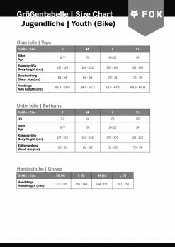 Fox Head Ranger - Guantes De MTB Para Niños Largos | Bike-Discount 9 Fox Head Ranger - Guantes De MTB Para Niños Largos | Bike-Discount -BICICLETAS Ventas sizing foxhead jugendliche bike 1280x1280 1