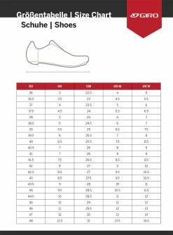 Giro Sector - MTB Shoes MTB Calzado | Bike-Discount -BICICLETAS Ventas sizing giro schuhe 1280x1280