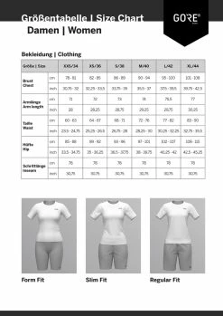 GOREWEAR Ardent - Women's Jersey Maillots De Manga Corta | Bike-Discount -BICICLETAS Ventas sizing gorewear damen ss21 1280x1280 2